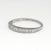 Art Deco 1930's Band Bristol .20ct t.w. Ten Diamond Vintage Wedding Stacking Anniversary Band Ring 18k White Gold