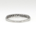 Art Deco 1930's Band Bristol .20ct t.w. Ten Diamond Vintage Wedding Stacking Anniversary Band Ring 18k White Gold