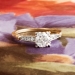 Vintage Diamond Engagement Ring Circa 1950's Retro Old Transitional Cut Diamond Two Tone Wedding Ring 14k Gold Platinum