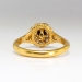 Victorian 1870's Memento Mori Skull .65ct t.w. Old Mine Cut Diamond Ring 22k Yellow Gold