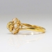 Victorian 1870's Memento Mori Skull .65ct t.w. Old Mine Cut Diamond Ring 22k Yellow Gold