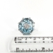 Vintage 16.46ct t.w. Aquamarine Diamond Ring Retro 1940's Aquamarine Diamond Cocktail Statement Birthstone Ring Platinum