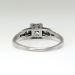 Vintage Retro 1940's Old Transitional Cut French Cut Diamond Engagement Wedding Anniversary Ring Platinum