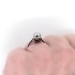 Antique Edwardian Vintage 1920's Gray Cultured Pearl Lab Green Emerald Cocktail Birthstone Ring Sterling Silver