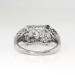 Art Deco Vintage 1930's Old European Cut Diamond Engagement Anniversary Wedding Ring Platinum