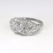 Art Deco Vintage 1930's Old European Cut Diamond Engagement Anniversary Wedding Ring Platinum