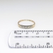 Art Deco Vintage 1930's Two Tone Diamond Wedding Band 14k Yellow White Gold