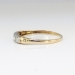 Art Deco Vintage 1930's Two Tone Diamond Wedding Band 14k Yellow White Gold