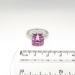 Estate Pink Purple Kunzite Diamond Cocktail Statement Ring 18k White Gold