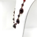 Antique Victorian 1880's Natural Rose Cut Garnet Festoon Necklace Gilt Gold Sterling Silver