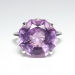 Estate Tiffany & Co. Octagon Natural Purple Amethyst Sparklers Ring Sterling Silver