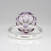 Estate Tiffany & Co. Octagon Natural Purple Amethyst Sparklers Ring Sterling Silver