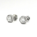 Art Deco 1930's Vintage Filigree Old European Cut Diamond Stud Earrings Platinum 14k White Gold