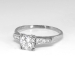 Art Deco 1930's Old European Cut Seven Stone Diamond Engagement Wedding Anniversary Platinum Ring