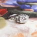 Vintage 1940's Retro Granat Bros. Old Transitional Cut Diamond Engagement Wedding Anniversary Ring Platinum