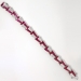 Vintage Huge 17.40ct t.w. 1940's Retro Lab Ruby & Diamond Bracelet Platinum Fits 6.5-6.75' Inch Wrist