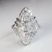 Antique Edwardian Old European Cut Diamond Ring Platinum