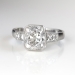 Antique Edwardian Cushion Cut Diamond Engagement Ring Circa 1920's Platinum Wedding Anniversary Ring