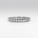 Art Deco 1930's Vintage Granat Bros. Seven Stone Diamond Milgrain Bead Set Wedding Band Stacking Ring 18k White Gold