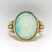 Antique Opal Ring Art Nouveau Arts & Crafts 1900's Opal Jones & Woodland Ring 18k Yellow Gold