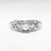 Vintage 1930's Art Deco Granat Bros. Old European Cut Diamond Ring 18k White Gold