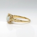 Antique Opal Diamond Ring Circa 1890's Victorian 3 Stone Opal Old Mine Cut Diamond Ring 18k Yellow Gold