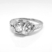 Art Deco Engagement Ring Vintage Circa 1930's Box Set Diamond Engagement Ring 18k White Gold