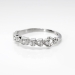 Vintage Diamond Wedding Band 1940's Seven 7 Stone Diamond Wedding Stacking Anniversary Band Ring Platinum