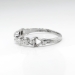 Vintage Diamond Wedding Band 1940's Seven 7 Stone Diamond Wedding Stacking Anniversary Band Ring Platinum