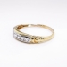 Art Deco Wedding Band Circa 1930's .14ct t.w. Seven Diamond Wedding Band 14k Yellow White Gold