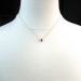 Vintage Ruby Diamond Necklace Circa 1990's Natural Red Ruby Diamond Halo Pendant 18k Yellow Gold