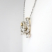 Large Antique 1900's 2.95ct t.w. Antique Cut Diamond Bow Necklace Pendant 18k Gold Platinum