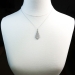 Art Deco Diamond Crystal Pendant Circa 1930's Filigree White Gold Pendant Necklace 14k