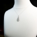 Art Deco Diamond Crystal Pendant Circa 1930's Filigree White Gold Pendant Necklace 14k