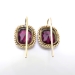 Antique Garnet Earrings 7.31ct t.w. Victorian Circa 1890's 10k/18k Yellow Gold Gemstone Drops