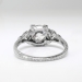 Antique Edwardian 1.82ct t.w. Diamond Engagement Ring Circa 1923-1925 Old European Cut Diamond French Cut Hand Engraved Platinum Ring