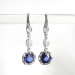 Art Deco Sapphire Diamond Earrings 4.03ct t.w. Vintage Circa 1930's Drop Chandelier Earrings Platinum 14k