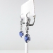 Art Deco Sapphire Diamond Earrings 4.03ct t.w. Vintage Circa 1930's Drop Chandelier Earrings Platinum 14k