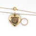 Antique 1880's Pave' Cabochon Natural Turquoise Victorian Gold Heart Locket 10k Rose Yellow Gold