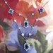 Vintage Sapphire Diamond Necklace 9.60ct t.w. Natural Blue Sapphire & Diamond Wedding Birthstone Pendant Platinum