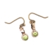 Edwardian Peridot Drop Earrings 10k Rose Gold