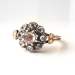 Antique Rose Cut Diamond Ring .52ct t.w. Wedding Anniversary Engagement Ring 18k Rose Gold Sterling Silver