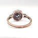 Antique Rose Cut Diamond Ring .52ct t.w. Wedding Anniversary Engagement Ring 18k Rose Gold Sterling Silver