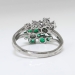 Vintage Oscar Heyman Emerald and Diamond Floral Bypass Ring 1.51ct t.w. Platinum