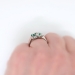 Vintage Oscar Heyman Emerald and Diamond Floral Bypass Ring 1.51ct t.w. Platinum