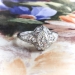 Vintage Art Deco Marquise Diamond Filigree Hand Engraved Engagement Anniversary Ring Platinum