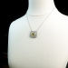 Beautiful 12ct Natural Yellow Sapphire & 2.10cts Old Single Cut Transitional Cut Diamond Necklace Platinum