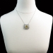 Beautiful 12ct Natural Yellow Sapphire & 2.10cts Old Single Cut Transitional Cut Diamond Necklace Platinum