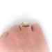 Natural Australian Crystal Opal & Old European Cut Diamond 1.74ct.tw Halo Ring 18k Rose Gold