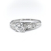 Classic Retro Five Diamond .65 ct.tw. Engagement Ring in Platinum